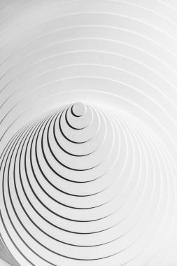 Soyut beyaz eksantrik daireler