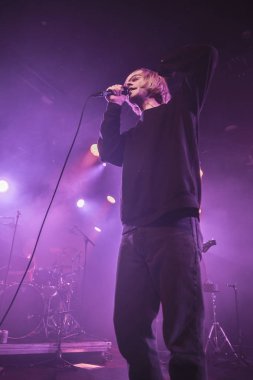 Amsterdam, Hollanda - 17 Şubat 2018 - İngiliz rock grubu The Charlatans'ın Paradiso Noord -De Tolhuistuin konseri