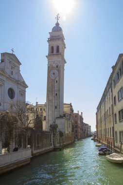 Chiesa di San Giorgio dei Greci kilise çan kulesi - campanile, Venedik, İtalya