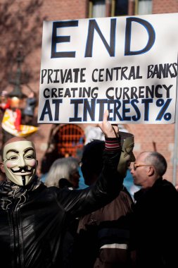 Amsterdam, Hollanda, 15.0 Amsterdam işgal - 15 Ekim 2011 - küresel protestolar ve gelir eşitsizliği ve kurumsal açgözlülük karşı gösteri