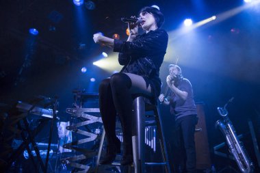 Amsterdam, Hollanda 16 Mart 2016: Fransız Kervan Sarayı konseri melkweg