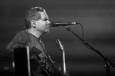 Amsterdam, Hollanda - 2 Ekim 2017: Konser od İzlanda post rock grubu Sigur Ros amsterdam'da canlı mekan Afas