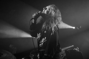 Amsterdam, Hollanda - 24 Şubat 2017 - Amerikalı rock grubu The Orwells'ın Paradiso Noord -De Tolhuistuin konseri
