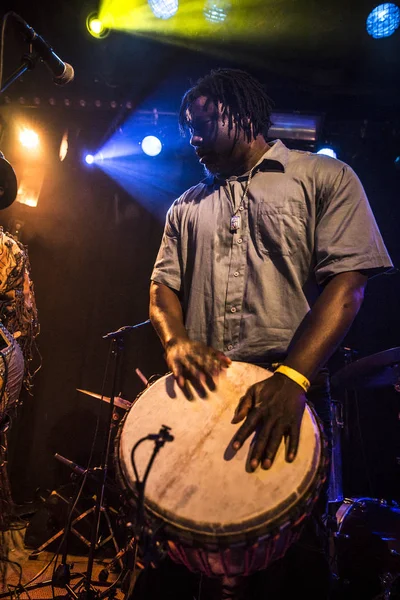 Amsterdam Países Bajos Febrero 2016 Concierto Banda Africana Mali Bko — Foto de Stock