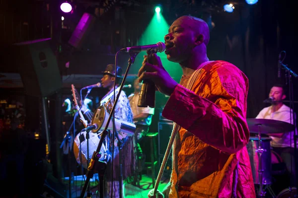 Amsterdam Países Bajos Febrero 2016 Concierto Banda Africana Mali Bko — Foto de Stock
