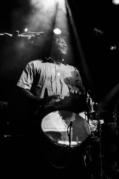 Άμστερνταμ Ολλανδία Φεβρουαρίου 2016 Συναυλία Της Αφρικανικής Μπάντας Από Κουιντέτο — Φωτογραφία Αρχείου
