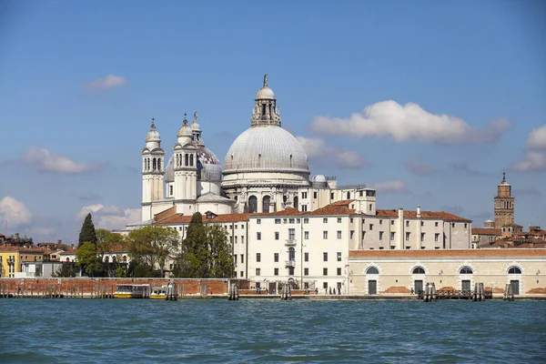 Vista Sobre Laguna Venecia Con Chiesa Iglesia Del Santissimo Redentore — Foto de Stock