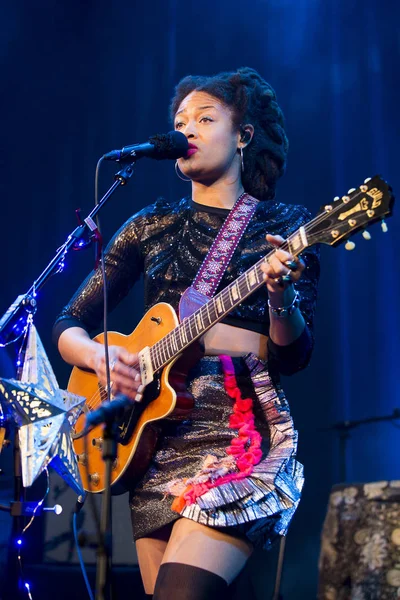 Utrecht Países Bajos Mayo 2017 Concierto Cantante Compositora Multi Instrumentista — Foto de Stock