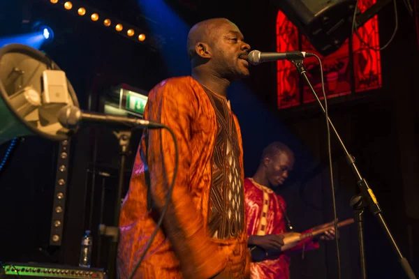 Amsterdam Holandia Lutego 2016 Koncert Afrykańskiego Zespołu Mali Bko Quintet — Zdjęcie stockowe