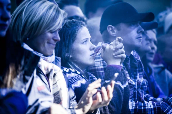 Traena Norge Juli 2016 Publik Konsert Norska Popmusiker Och Sångare — Stockfoto