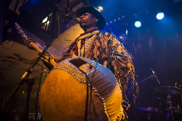 Amsterdã Holanda Fevereiro 2016 Concerto Banda Africana Mali Bko Quintet — Fotografia de Stock