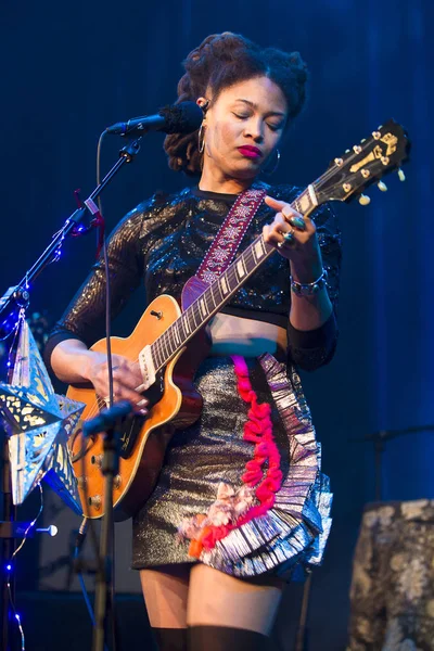 Utrecht Países Bajos Mayo 2017 Concierto Cantante Compositora Multi Instrumentista — Foto de Stock