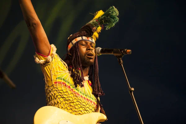 Amsterdam Nederland Juli 2015 Concert Van Haïtiaanse Band Chouk Bwa — Stockfoto