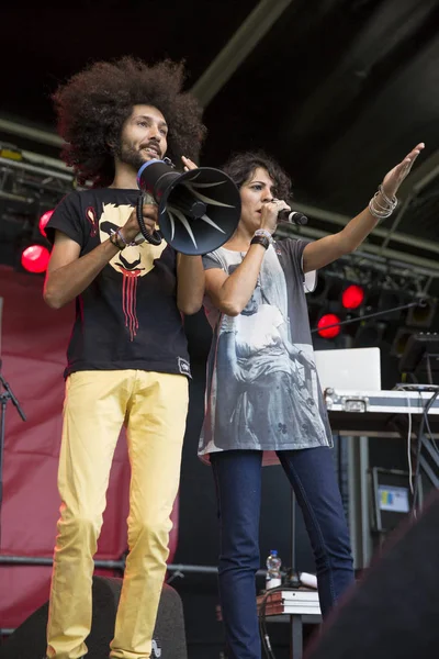 Amsterdam Netherlands July 2016 Concert Alternative Electro Hip Hop Moroccan — Stock Photo, Image