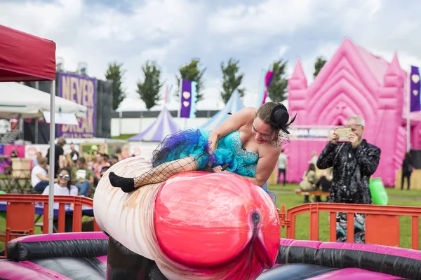 Amsterdam Hollanda Temmuz 2017 Westerpark Milkshake Festivali Nde Rodeo Gibi — Stok fotoğraf