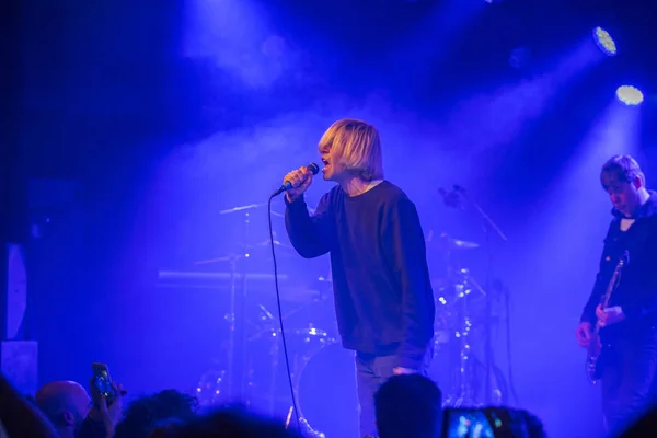 Ámsterdam Países Bajos Febrero 2018 Concierto Banda Británica Rock Charlatans — Foto de Stock