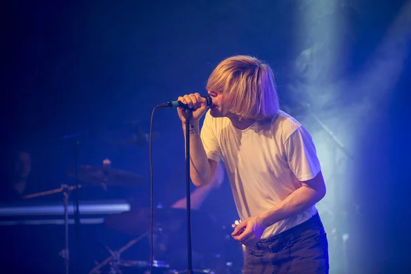 Ámsterdam Países Bajos Febrero 2018 Concierto Banda Británica Rock Charlatans — Foto de Stock