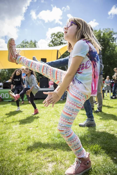 Amsterdam Países Bajos Julio 2016 Taller Danza Con Niños Amsterdam —  Fotos de Stock