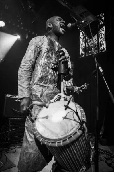 Amsterdam Holland Februar 2016 Koncert Med Afrikansk Band Fra Mali - Stock-foto