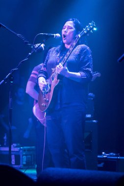 Amsterdam, Hollanda - 22 Ekim 2017: Amerikalı alternatif rock grubu Breeders'ın 1989'da Kim Deal of the Pixies tarafından Amsterdam'daki Venue Melkweg'de kurduğu konseri