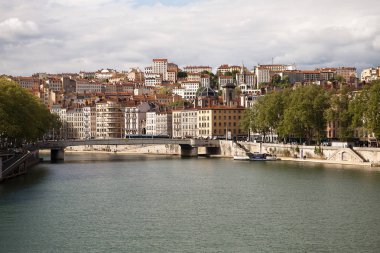 Eski şehrin Panoraması Lyon