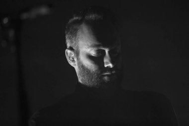 Amsterdam, Hollanda - 2 Ekim 2017: Konser od İzlanda post rock grubu Sigur Ros amsterdam'da canlı mekan Afas