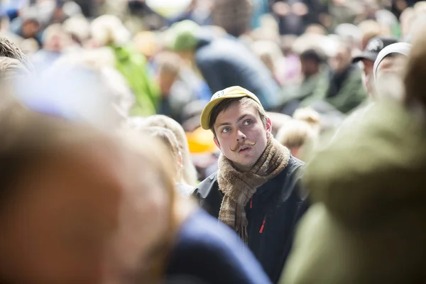 Traena Noruega Julho 2015 Público Traenaf Festival Música Que Acontece — Fotografia de Stock
