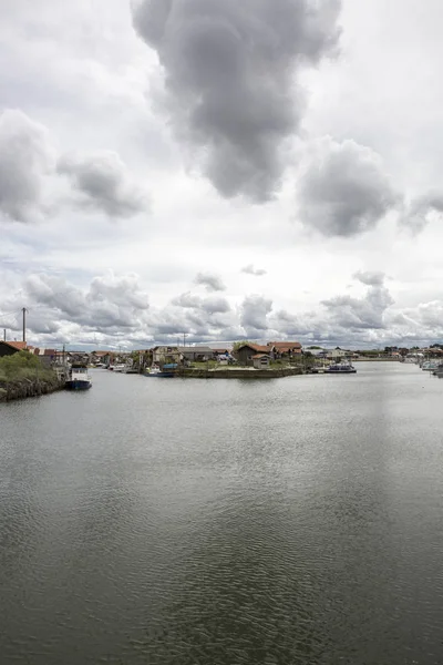 Kleine Haven Van Gujan Mestras Gironde Frankrijk — Stockfoto