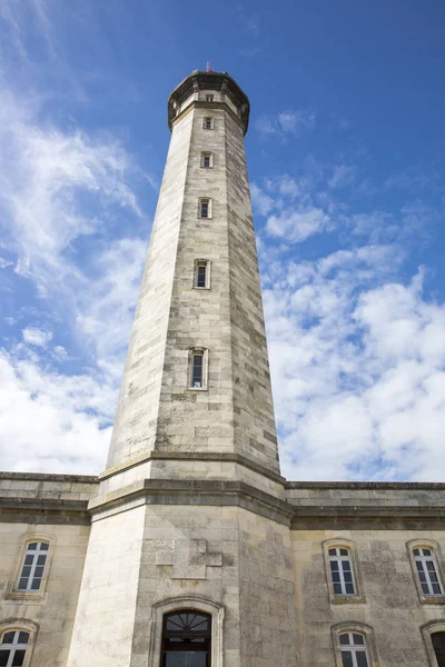 Utsikt Från Marken 1854 Grand Phare Des Baleines Fyr Ile — Stockfoto