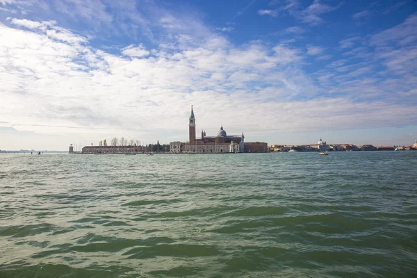 Vista Laguna Venecia Italia Con Chursh San Giorgio Maggiore Campanario — Foto de Stock