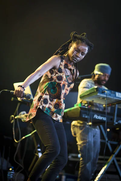 Nyon Suiza Julio 2017 Concierto Reggae Doblaje Del Cantante Jamaicano — Foto de Stock