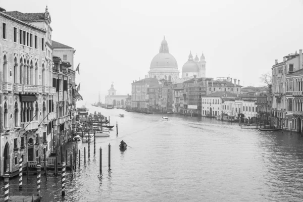 Venice Italy December 2015 Gondolas Grand Canal Gondola Trip Most — Stock Photo, Image