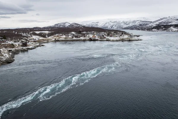 Whirlpools Maelstrom Saltstraumen Nordland Norway — Stock Photo, Image
