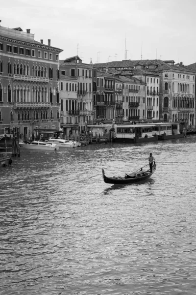 Venise Italie Février 2015 Vue Grand Canal Avec Une Télécabine — Photo
