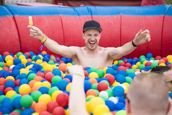 Amsterdam Niederlande Juli 2017 Beim Milkshake Festival Westerpark — Stockfoto