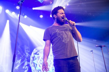 Amsterdam, Hollanda, 8 Kasım 2016: Avustralyalı ska ve caz grubu The Cat Empire'ın konseri Melkweg'de