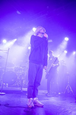 Amsterdam, Hollanda - 17 Şubat 2018 - İngiliz rock grubu The Charlatans'ın Paradiso Noord -De Tolhuistuin konseri
