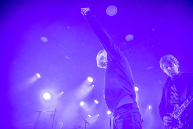 Amsterdam, Hollanda - 17 Şubat 2018 - İngiliz rock grubu The Charlatans'ın Paradiso Noord -De Tolhuistuin konseri