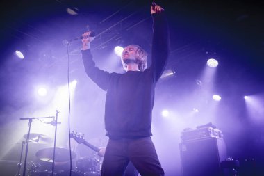 Amsterdam, Hollanda - 17 Şubat 2018 - İngiliz rock grubu The Charlatans'ın Paradiso Noord -De Tolhuistuin konseri
