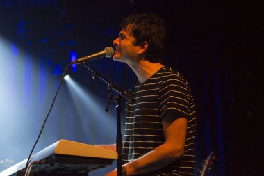 Amsterdam, Hollanda - 24 Şubat 2017 - Paradiso Noord - De Tolhuistuin'de Amerikalı grup The Orwells konseri öncesinde Gringo Star'ı destekleyin