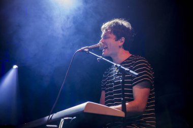 Amsterdam, Hollanda - 24 Şubat 2017 - Paradiso Noord - De Tolhuistuin'de Amerikalı grup The Orwells konseri öncesinde Gringo Star'ı destekleyin