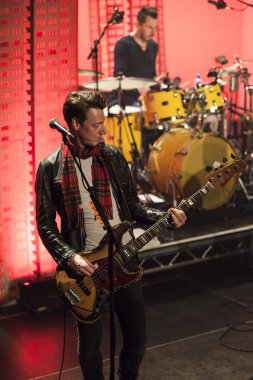 Amsterdam, Hollanda, 27 Mayıs 2016: İskoç folk rock grubu Travis'in melkweg konseri
