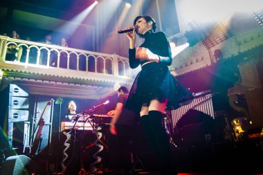 Amsterdam, Hollanda 16 Mart 2016: Fransız Kervan Sarayı konseri melkweg