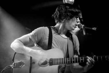 Amsterdam, Hollanda 16 Mart 2016: Fransız Kervan Sarayı konseri melkweg