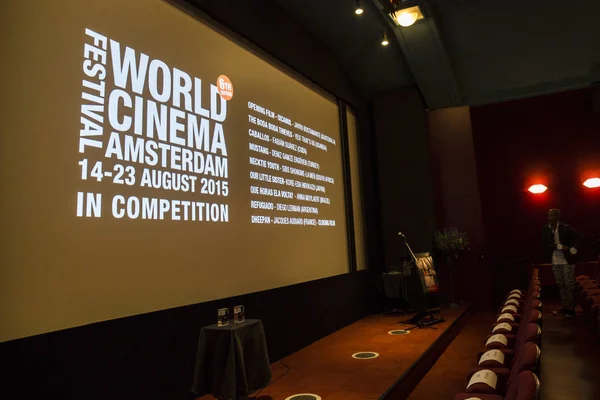 Amsterdam Nederländerna Augusti 2015 Prisutdelning Rialto Cinema World Cinema Amsterdam — Stockfoto