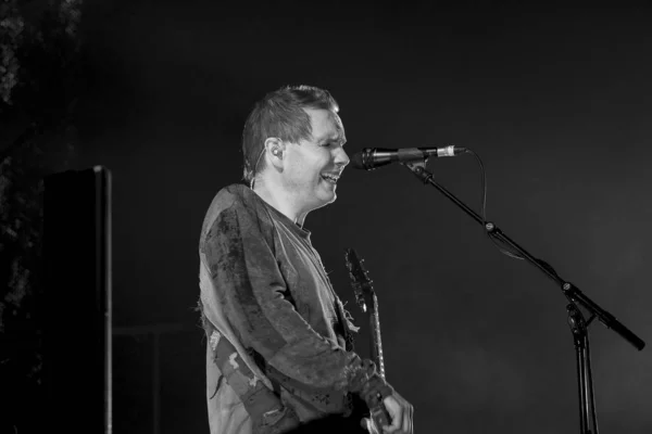 阿姆斯特丹 2017年10月2日 音乐会 冰岛后摇滚乐队Sigur Ros在阿姆斯特丹现场Afas现场直播 — 图库照片