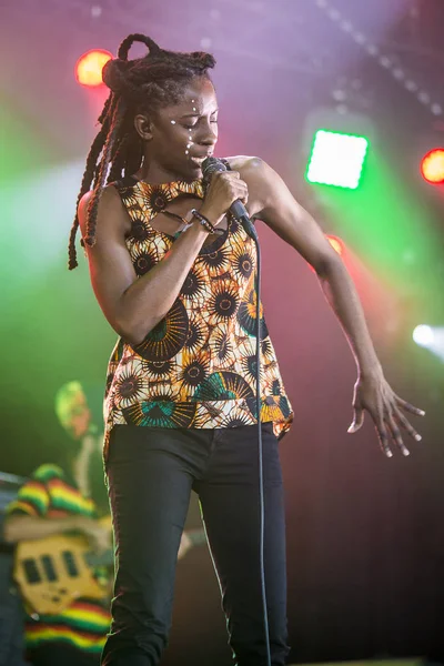 Nyon Suiza Julio 2017 Concierto Reggae Doblaje Del Cantante Jamaicano — Foto de Stock