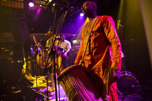 Amsterdam Países Bajos Febrero 2016 Concierto Banda Africana Mali Bko — Foto de Stock