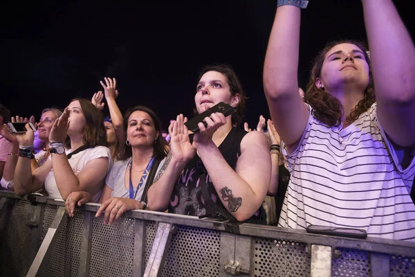 Nyon Suíça Julho 2017 Concerto Cantor Pop Francês Julien Dore — Fotografia de Stock