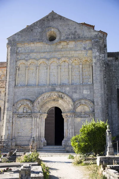 Chiesa Medievale Sainte Radegonde Talmont Sur Gironde Charente Maritime Francia — Foto Stock